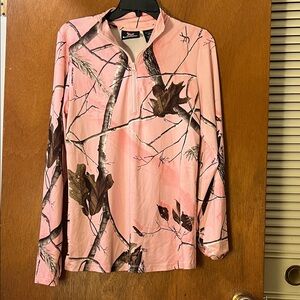 Pink Camouflage Long Sleeve Shirt
